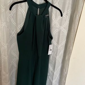 Julia Jordan Green Halter Neck Jumpsuit NWT